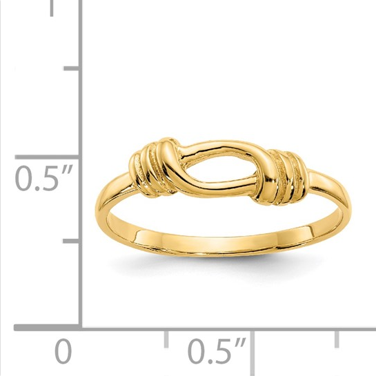 14kt Love Knot Band | K4602