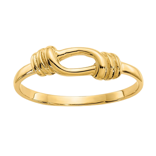 14kt Love Knot Band | K4602