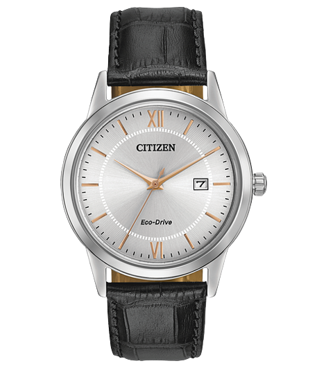 Men's Citizen Eco-Drive Corso Leather Watch| AW1236-03A