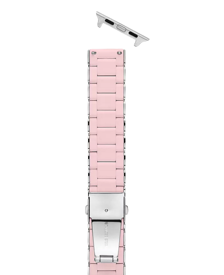 MICHELE Apple Band Pink Silver MS20AS0006 Phoenix Jewellers