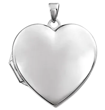 14K Gold Engravable Heart Locket | 86053:1000:P