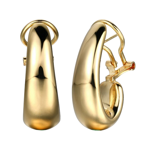 Charles Garnier Gold Plated J-Hoop Omega Clip Backing | S2AQW9A05Y