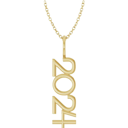 14K Yellow 2024 Year Necklace | 87773