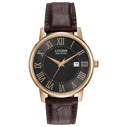 Men's Citizen Eco-Drive Corso Brown Leather Watch| BM6759-03E