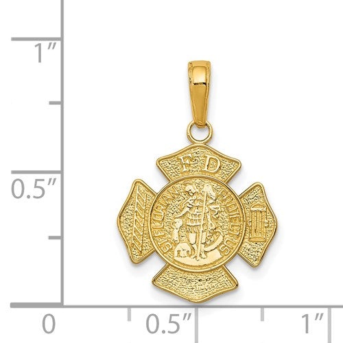 14k Small St. Florian Badge Charm | C2258