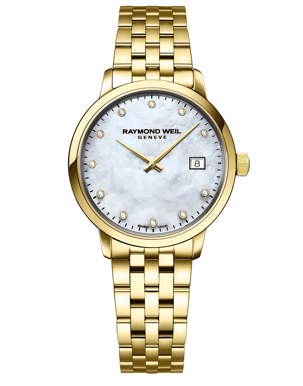 Raymond Weil Toccata Classic Ladies Gold Diamond Steel Watch| 5985