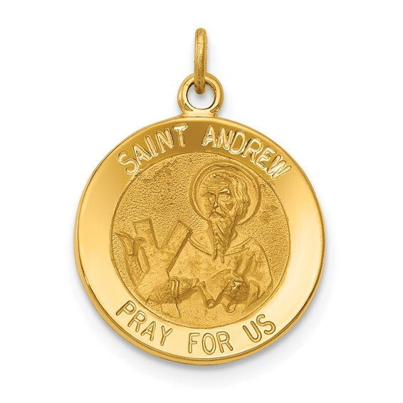 14k Saint Andrew Medal Charm | XR411
