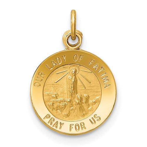 14k Our Lady of Fatima Medal | XR664