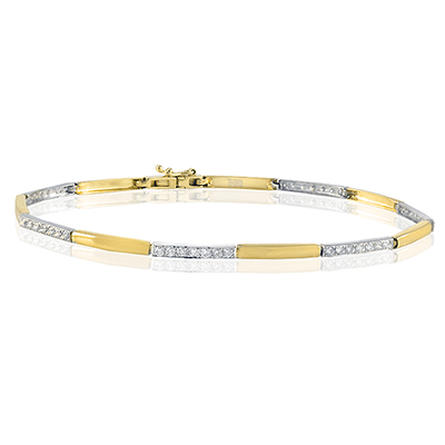 Zb144 Bracelet 14k Gold White