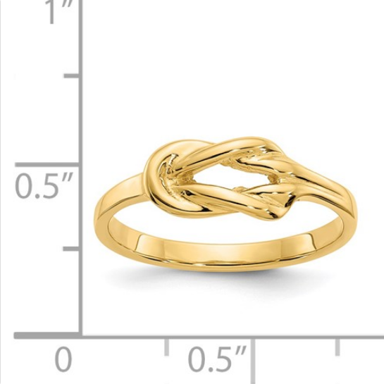 14K Freeform Knot Ring