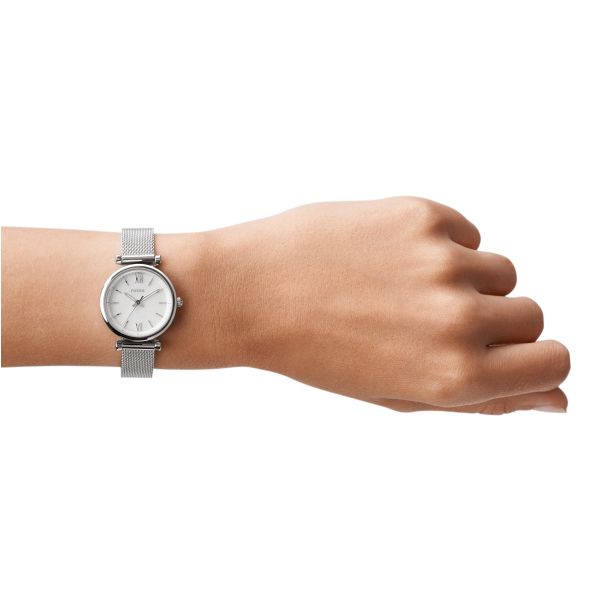Carlie Mini Three-Hand Stainless Steel Watch