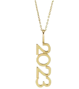 14K Yellow 2023 Year Necklace