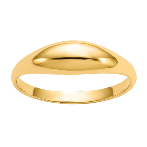 14kt Polished Dome Pinky Ring