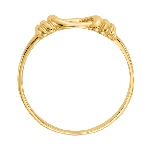 14kt Love Knot Band | K4602