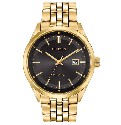 Men s Citizen Eco Drive Corso Gold Tone Watch BM7252 51E