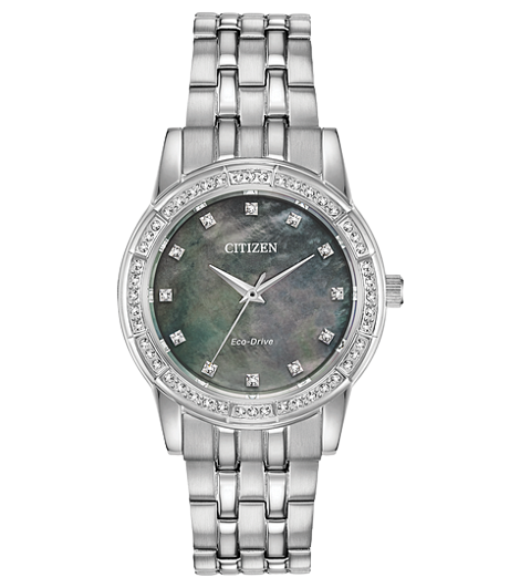 Ladies Citizen Eco-Drive Silhouette Crystal Watch| EM0770-52Y