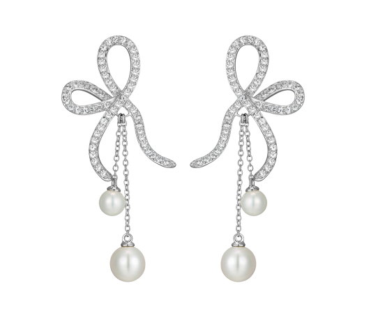 Pearl 2025 bow earrings