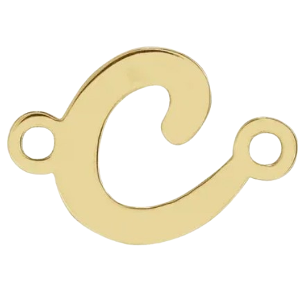 14kt Script Initial Link |2002757