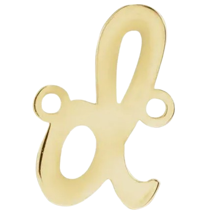 14kt Script Initial Link |2002757