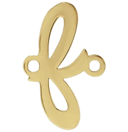 14kt Script Initial Link |2002757