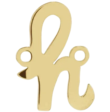 14kt Script Initial Link |2002757