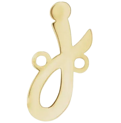 14kt Script Initial Link |2002757