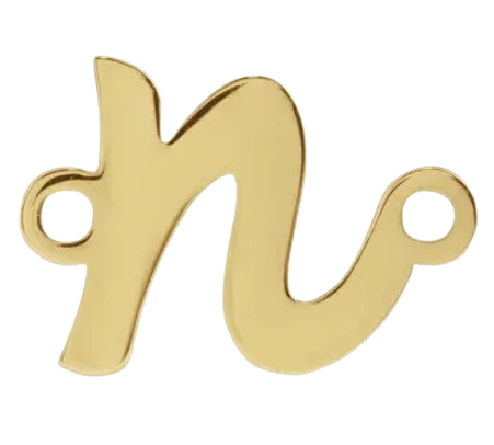 14kt Script Initial Link |2002757