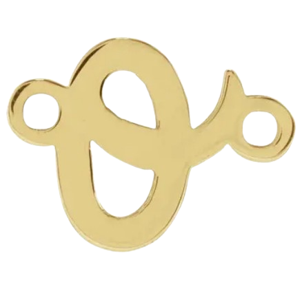 14kt Script Initial Link |2002757