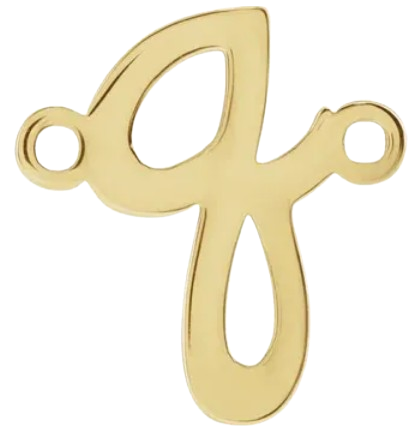 14kt Script Initial Link |2002757
