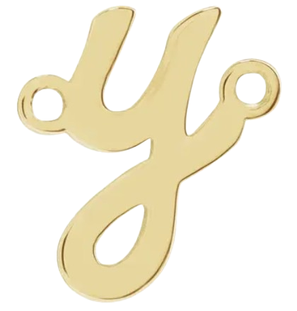 14kt Script Initial Link |2002757