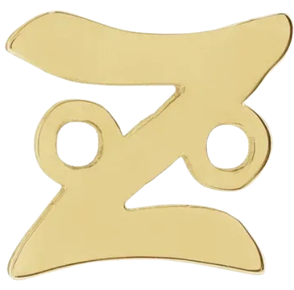 14kt Script Initial Link |2002757