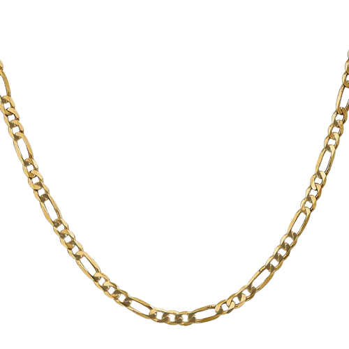 10K 20" Flat Figaro Chain| 10FG100-20