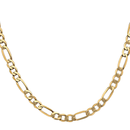 10K 18" Flat Figaro Chain| 10FG140-18