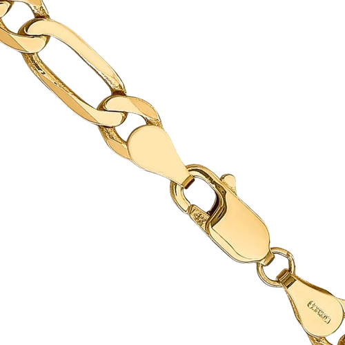 10K 18" Flat Figaro Chain| 10FG140-18