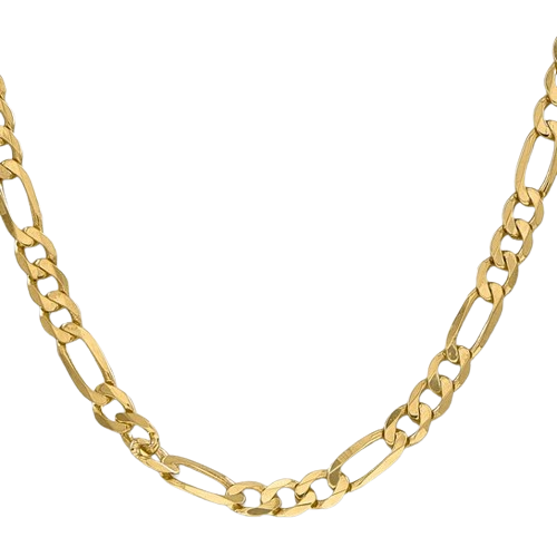10K 26" Flat Figaro Chain| 10FG160-26