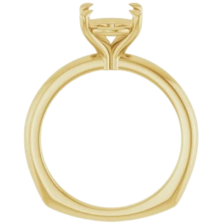 Oval Solitaire European Engagement Ring Mounting|  127159