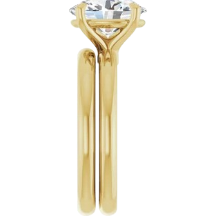 Oval Solitaire European Engagement Ring Mounting|  127159