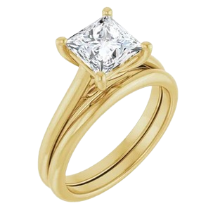 Infinite Square Solitaire Engagement Ring Mounting| 123059