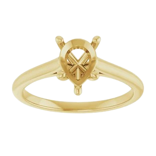 Infinite Pear Solitaire Engagement Ring Mounting| 123059