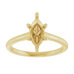 Infinite Marquise Solitaire Engagement Ring Mounting| 123059