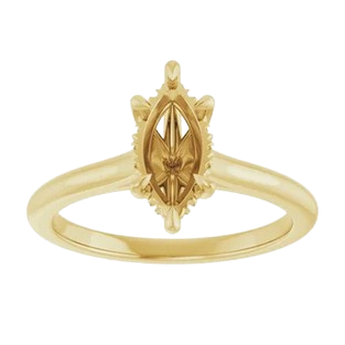 Hidden Halo Marquise w/Shoulders Engagement Ring Mounting |127198