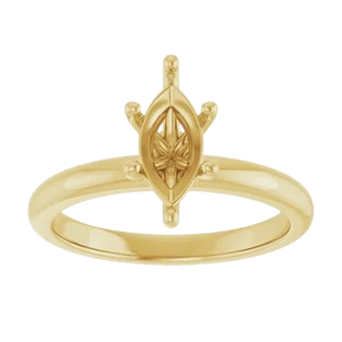 Diamond Scarf Solitaire Marquise Engagement Ring Mounting| 126559
