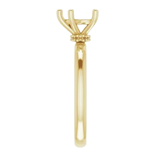 Diamond Scarf Solitaire Heart Engagement Ring Mounting| 126559