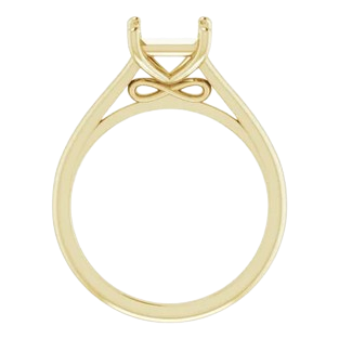 Infinite Square Solitaire Engagement Ring Mounting| 123059