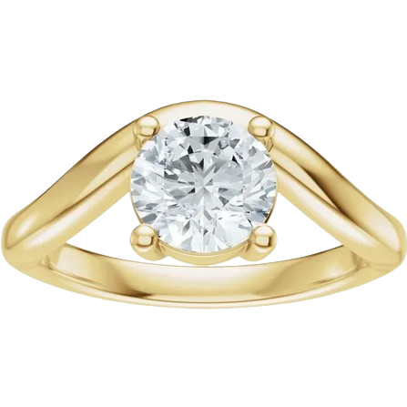 Round Freeform Engagement Ring Mounting |689434