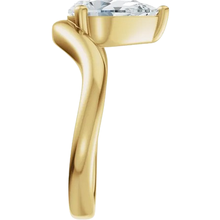 Pear Freeform Engagement Ring Mounting |689434