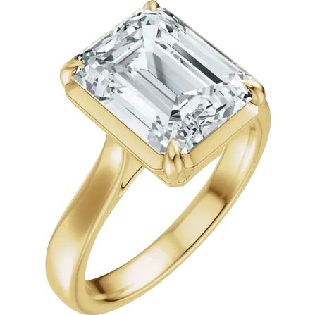 Emerald Compass Set Engagement Ring Mounting |689419