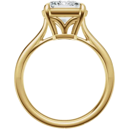 Emerald Compass Set Engagement Ring Mounting |689419