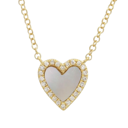 14KT YELLOW GOLD HEART NECKLACE |8351SHK4YXA11