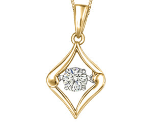 14 KT Yellow Gold w Diamond Pendant | FIG2053P19